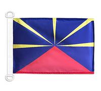 AZ FLAG Reunion Nautical Flag 18'' x 12'', French region of La Réunion flags 30 x 45 cm, Banner 12x18 in for boat