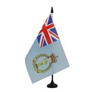 AZ FLAG - Royal Observer Corps of the British Army Table Flag 5'' x 8'' - ROC Office Flag 100% Polyester 21 x 14 cm - Mini Desk Flag with 10'' Pole and Black Plastic Base