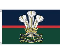 AZ FLAG - Royal Welsh Regiment Of Wales Flag - 2x3 Ft - 100D Polyester Wales Army Banner with Two Metal Grommets - Fade Resistant - Vivid Colors - 2' x 3' Feet - 90x60 Cm