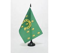 AZ FLAG Rutland county Table Flag 21x14 cm 100D Polyester Plastic Base | Indoor use 6x8 in desk flag stitched finish with reinforced edges with plastic pole