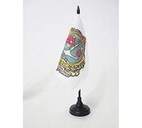 AZ FLAG - Salesians of Don Bosco Table Flag 5'' x 5'' - Society of St. Francis de Sales Office Mini Banner 100% Polyester 15 x 15 cm - Mini Desk Flag with 10'' Pole and Black Plastic Base