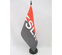 AZ FLAG Sandinista National Liberation Front of Nicaragua Table Flag 5'' x 8'' - FSLN Office Decoration 100% Polyester 21 x 14 cm - Mini Desk Flag with Pole and Black Plastic Base