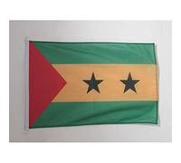 AZ FLAG Sao Tomé and Principe Boat Flag 90x60 cm Plastic Rings