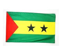AZ FLAG - Sao Tome And Principe Flag - 2x3 Ft - 100D Polyester Santomean Banner with Two Metal Grommets - Fade Resistant - Vivid Colors - 2' x 3' Feet - 90x60 Cm