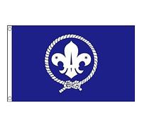 AZ FLAG Scouts Blue Flag 90x60 cm Scouting 100D Polyester 2 Grommets