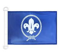 AZ FLAG - Scouts Blue Nautical Flag - 18'' x 12'' - For Outdoor and Boat - Scouting - Scout Movement Banner Knitted Polyester with Two Plastic Rings - Vivid Colors - 12x18 in - 45x30 Cm