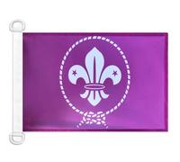 AZ FLAG Scouts Purple Boat Flag 45x30 cm Mesh Polyester Plastic Rings