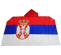 AZ FLAG - Serbia Body Flag - 3x5 Ft - Serbian Cap Flag - 100% Polyester with Inegrated Sleeves and Hood - Vivid Colors - 3' x 5' Feet - 150x90 Cm