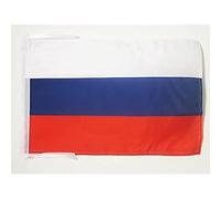 AZ FLAG - Serbia Civil Flag - 18'' x 12'' - 100% Polyester Serbian without arms Small Banner with Two Cords - Fade Resistant - Vivid Colors - 18x12 in - 45x30 Cm