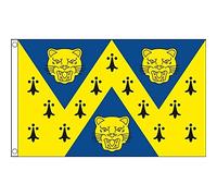 AZ FLAG - Shropshire New County Flag - 2x3 Ft - 100D Polyester County Of Salop - England Banner with Two Metal Grommets - Fade Resistant - Vivid Colors - 2' x 3' Feet - 90x60 Cm