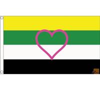 AZ FLAG - Skoliosexual Pride Flag - 3x5 Ft - 100D Polyester Transgender Lgbt Banner with Two Metal Grommets - Fade Resistant - Vivid Colors - 3' x 5' Feet - 150x90 Cm