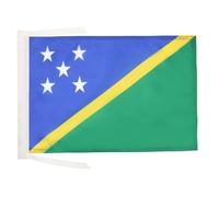 AZ FLAG - Solomon Flag - 18'' x 12'' - 100% Polyester Solomon Islander Small Banner with Two Cords - Fade Resistant - Vivid Colors - 18x12 in - 45x30 Cm