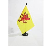 AZ FLAG Somerset New county Table Flag 5'' x 8'' - Somerset New county Office Decoration 100% Polyester 21 x 14 cm - Mini Desk Flag with Pole and Black Plastic Base