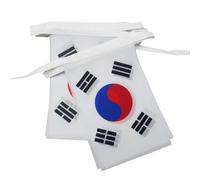AZ FLAG South Korea Bunting 12 m 20 flags Light Polyester 45x30 cm