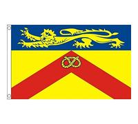 AZ FLAG - Staffordshire County Flag - 2x3 Ft - 100D Polyester County Of Staffs. - England Banner with Two Metal Grommets - Fade Resistant - Vivid Colors - 2' x 3' Feet - 90x60 Cm