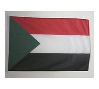 AZ FLAG - Sudan Flag - 2x3 Ft - For Outdoor - Sudanese Banner Knitted Polyester with Two Plastic Rings - Fade Resistant - Vivid Colors - 2' x 3' Feet - 90x60 Cm
