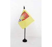 AZ FLAG - Suffolk county Table Flag 4'' x 6'' - Suffolk county Office Flag 100% Polyester 15 x 10 cm - Mini Desk Flag with 10'' Pole and Black Plastic Base