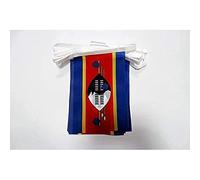 AZ FLAG - Swaziland Bunting Flag - 40 Ft Garland with 20 Swazi Flags 18'' x 12'' - 100% Polyester String Pennant - 12 meters