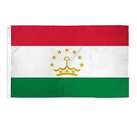 AZ FLAG - Tajikistan Flag - 3x5 Ft - Light Polyester Tajik Banner with Two Brass Eyelets - Fade Resistant - Vivid Colors - 3' x 5' Feet - 150x90 Cm