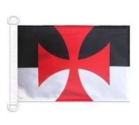 AZ FLAG Templar Baussant Nautical Flag 18'' x 12'', catholic flags 30 x 45 cm, Banner 12x18 in for boat