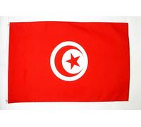 AZ FLAG - Tunisia Flag - 2x3 Ft - Light Polyester Tunisian Banner with Two Brass Eyelets - Fade Resistant - Vivid Colors - 2' x 3' Feet - 90x60 Cm