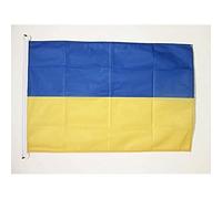 AZ FLAG Ukraine Boat Flag 150x90 cm Mesh Polyester Plastic Rings
