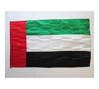AZ FLAG - United Arab Emirates Flag - 3x5 Ft - Satin Emirati Banner with Two Metal Grommets - Fade Resistant - Bright Colors - 3' x 5' Feet - 150x90 Cm