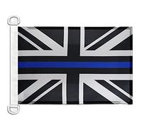 AZ FLAG United Kingdom Thin Blue Line Boat Flag 45x30 cm Plastic Rings