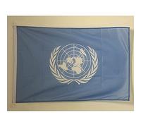 AZ FLAG United Nations Boat Flag 45x30 cm Mesh Polyester Plastic Rings