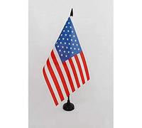 AZ FLAG - United States 1896-1908 45 stars Table Flag 5'' x 8'' - american historic Office Flag 100% Polyester 21 x 14 cm - Mini Desk Flag with 10'' Pole and Black Plastic Base