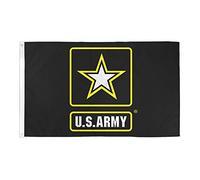 AZ FLAG - Us Army Star Flag - 2x3 Ft - 100D Polyester American Military Banner with Two Metal Grommets - Fade Resistant - Vivid Colors - 2' x 3' Feet - 90x60 Cm