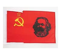 AZ FLAG USSR with Marx Flag 45x30 cm 100D Polyester Cords