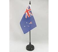 AZ FLAG - Victoria Table Flag 4'' x 6'' - Victorian Office Mini Banner 100% Polyester 15 x 10 cm - Mini Desk Flag with 10'' Pole and Black Plastic Base