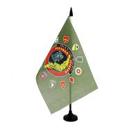 AZ FLAG Vietnam Veterans of America Table Flag 5'' x 8'' - Vietnam Wa Office Decoration 100% Polyester 21 x 14 cm - Mini Desk Flag with Pole and Black Plastic Base