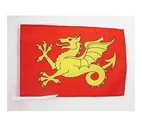 AZ FLAG - Wessex county Flag - 18'' x 12'' - 100% Polyester du Wessex - England Small Banner with Two Cords - Fade Resistant - Vivid Colors - 18x12 in - 45x30 Cm