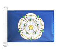 AZ FLAG Yorkshire New county Nautical Flag 18'' x 12'', County of York, England flags 30 x 45 cm, Banner 12x18 in for boat