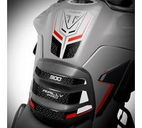 Az Graphishop 3D Resin Tank Pad Compatible with Triumph Tiger 900 Rally Pro 2024-2026 Protection from Bumps and Scratches Made in Italy GP-6026 (Ash Grey)
