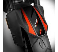 Az Graphishop Upper Fender Stickers Compatible with KTM 1390 Super Adventure S 2025-2026 Scratch Protection Made in Italy APS-1390SAS-26 (Black Orange)