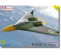 AZ model 1/72 Gotha P.60C-6 Raptor Lufthbuffe 1946 Plastic Model AZM7894 (Airplane)