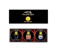 AZ Teas Best Sellers 3 Mini-Tin Tea Leaf Gift- Type 1 (Premium Ceylon, Earl Grey & Serendipity)