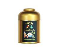 AZ Teas Gyokuro Earl Grey Green Tea - Loose Leaf - Gold Caddy - Pesticide Free - Made of the Finest/Premium Quality Tea Leaves from Japan with Natural Ingredients (Premium Green Tea)
