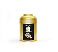 AZ Teas Premium Ginger Tea - Loose Leaf - 50g Gold Caddy - Pesticide Free - Made of the Finest/Premium Quality Tea Leaves from Sri Lanka & Japan with Natural Ingredients (Premium Ceylon Black Tea)