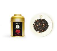 AZ Teas Premium Rose Tea - Loose Leaf - 50g Gold Caddy - Pesticide Free - Made of the Finest/Premium Quality Tea Leaves from Sri Lanka & Japan with Natural Ingredients (Premium Ceylon Black Tea)