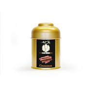AZ Teas UK Black Tea - 50g gold caddy - Pesticide free -Made of the finest tea leaves from Sri lanka and japan natural ingredients (Cinnamon Tea)