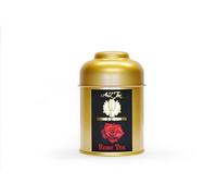 AZ Teas UK Black Tea - 50g gold caddy - Pesticide free -Made of the finest tea leaves from Sri lanka and japan natural ingredients (Rose Tea)