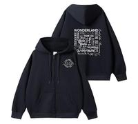 AZ Towards The Light Hoodie 2024 Support Merch Sweatshirt Contton Zipper Star Style Sweatshirt(A Black,L)