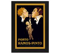 AZ06 Vintage 1920's Porto Ramos-Pinto Port Wine Portugal Alcohol Advertisement Framed Poster Print Re-Print - A4