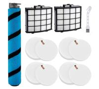 AZ2002 Roller Brush Filter Replacement Parts Kit for Shark AZ2002 AZ2000 AZ2000W Vertex DuoClean PowerFin Upright Vacuum Acessories, Part # XHFAZ2000 XFFKAZ2000 1483FC2000