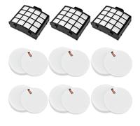 AZ2002 Vacuum Filter Replacement Parts for Shark Vertex Duoclean Upringht Vacuum AZ2000 AZ2000W AZ2002, Compare to Part # XHFAZ2000, XFFKAZ2000,3 HEPA Filters + 6 Foam&Felt Filter.