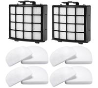 AZ3900UKT Filters Replacement for Shark PowerDetect Corded Upright Vacuum Cleaner AZ3900UKT AZ3900UKTBK，For Shark DuoClean Detect，2 HEPA Filters + 4 Felt & Foam Filter